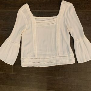Forever 21 Bell Sleeve Cropped Top